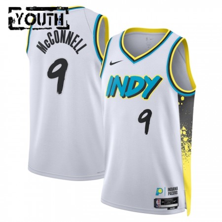 Dres Indiana Pacers TJ McConnell Nike 2024-25 City Edition Bijela Swingman - Dječji
